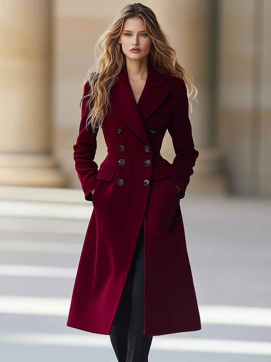 Elegant women’s winter coat in a double-breasted design with a flattering cut - J&B; - 2 - London-stylehouse.com
