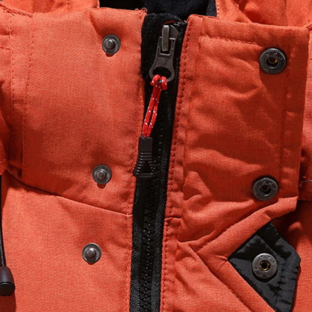 Men's Insulated Jacket with Adjustable Hood | L&S