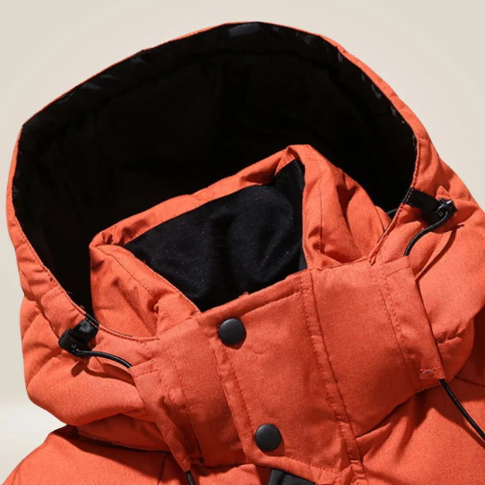 Men's Insulated Jacket with Adjustable Hood | L&S