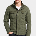 Men's utility jacket with structured fit and practical pockets | L&S - 2 - London-stylehouse.com