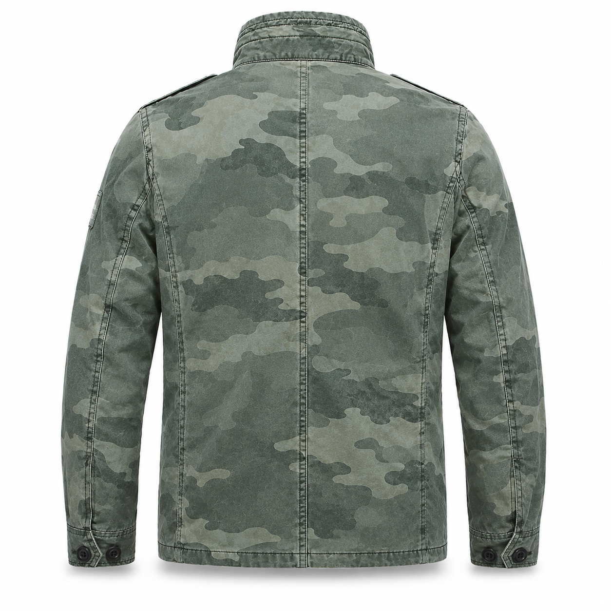 Men's utility jacket with structured fit and practical pockets | L&S - 8 - London-stylehouse.com