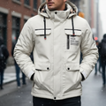 Men's Winter Jacket with Detachable Hood & Functional Pockets | L&S - 1 - London-stylehouse.com