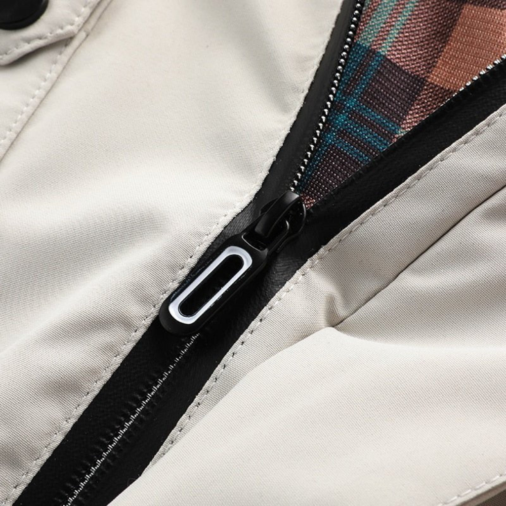 Men's Winter Jacket with Detachable Hood & Functional Pockets | L&S - 9 - London-stylehouse.com