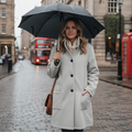 Women's coat in a chic longline cut with practical pockets | L&S - 1 - London-stylehouse.com