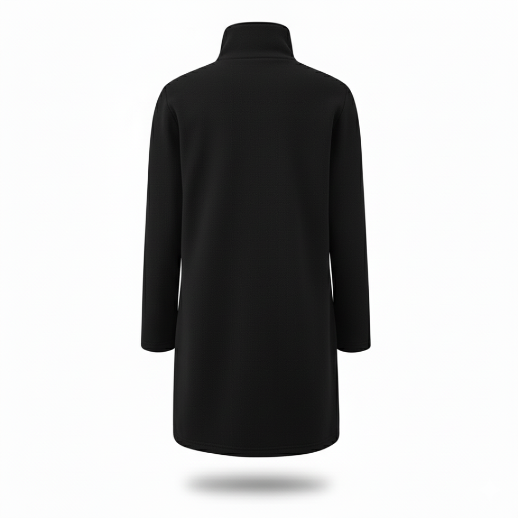 Women's coat in a chic longline cut with practical pockets | L&S - 6 - London-stylehouse.com