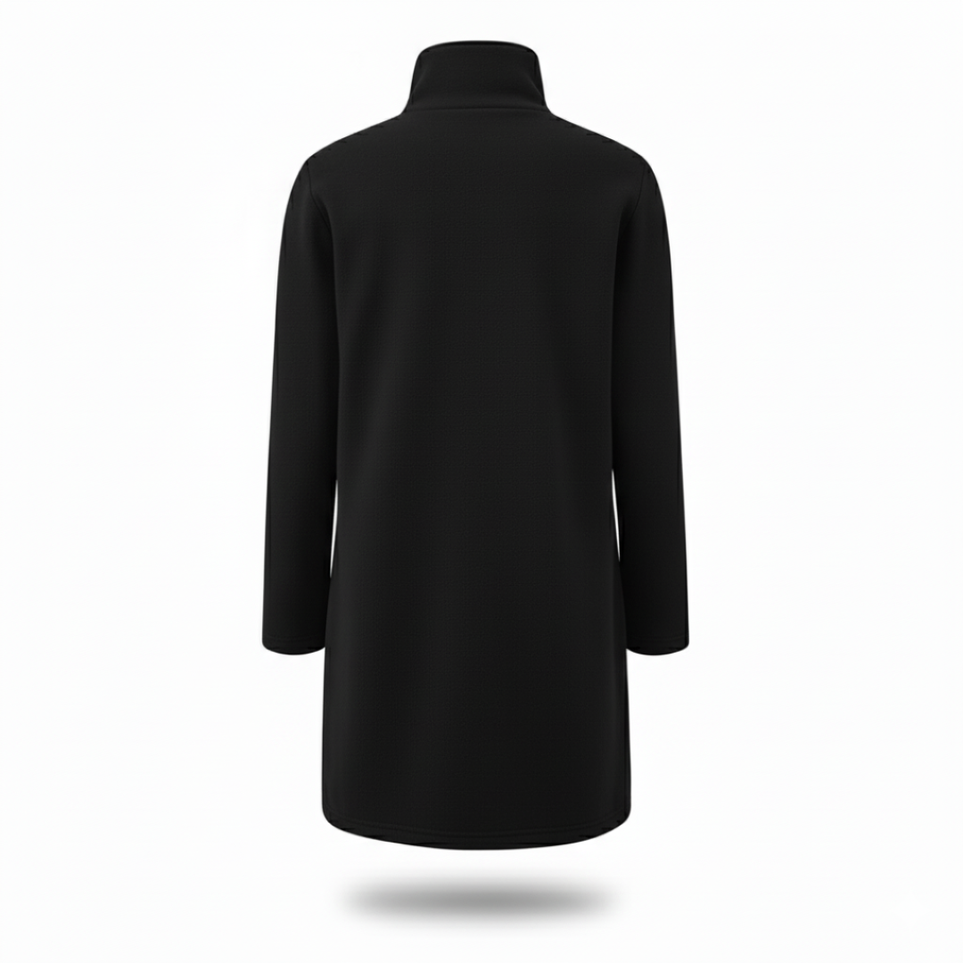 Women's coat in a chic longline cut with practical pockets | L&S - 6 - London-stylehouse.com