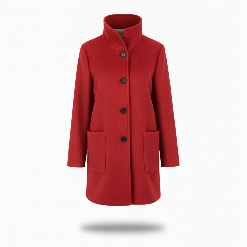 Women's coat in a chic longline cut with practical pockets | L&S - 8 - London-stylehouse.com