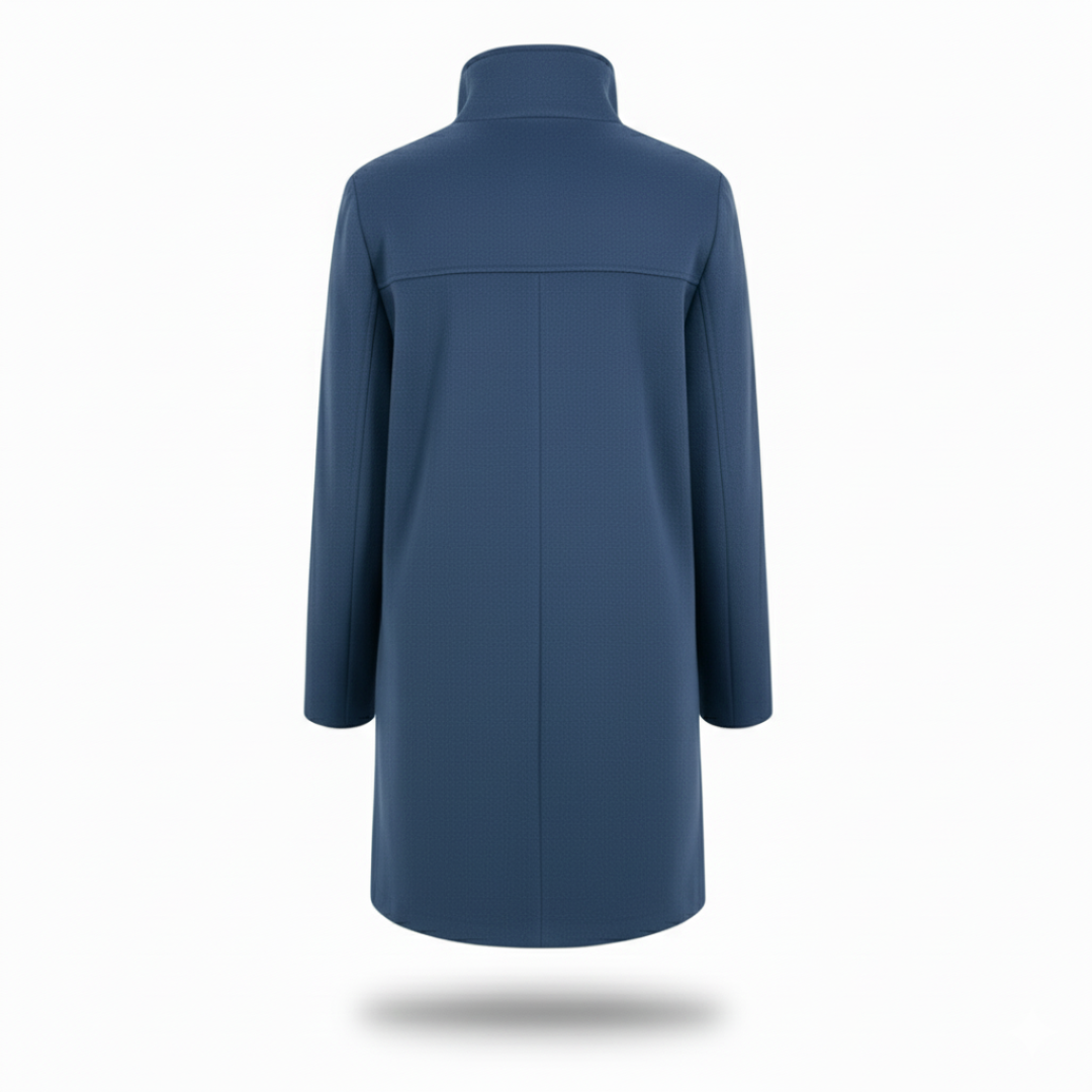 Women's coat in a chic longline cut with practical pockets | L&S - 12 - London-stylehouse.com