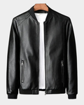 Bomber Jacket Men's Tailored Fit with Ribbed Cuffs & Zip Pockets | L&S - 1 - London-stylehouse.com