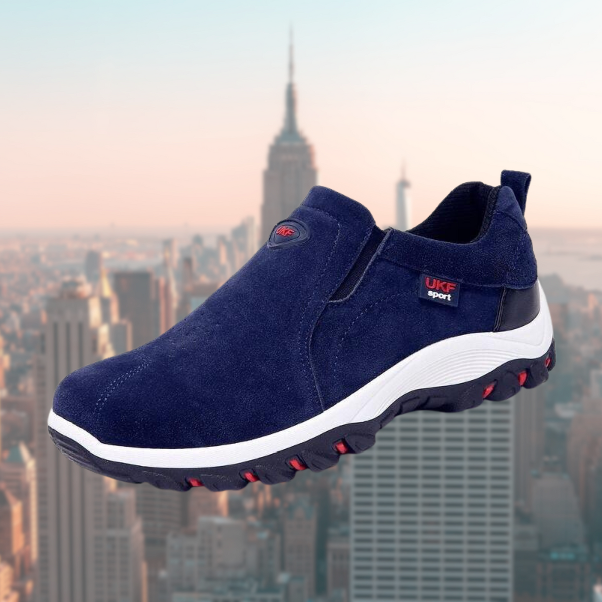 Men's Slip-On Shoes with Cushioned Sole and Modern Design | L&S - 4 - London-stylehouse.com