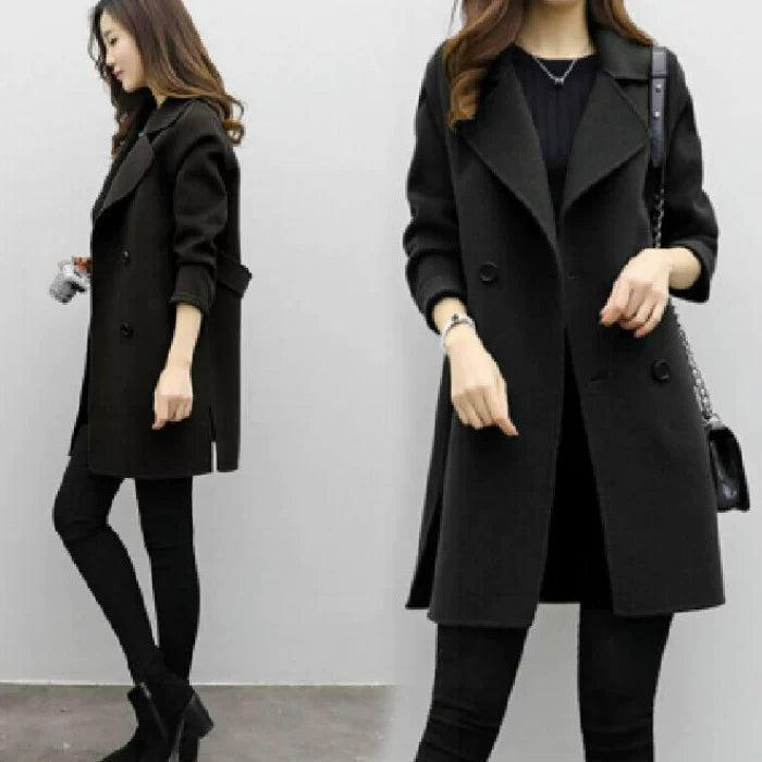 Elegant Tailored Women's Jacket with Wide Lapels - J&B - 4 - Modern britwear