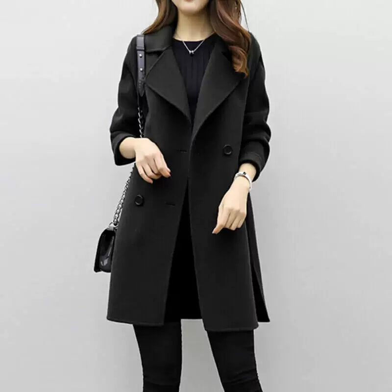 Elegant Tailored Women's Jacket with Wide Lapels - J&B - 5 - Modern britwear