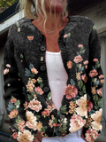 J&B Women’s Floral Print Cardigan with Button Front - Stylish Comfort | L&S - 1 - London-stylehouse.com
