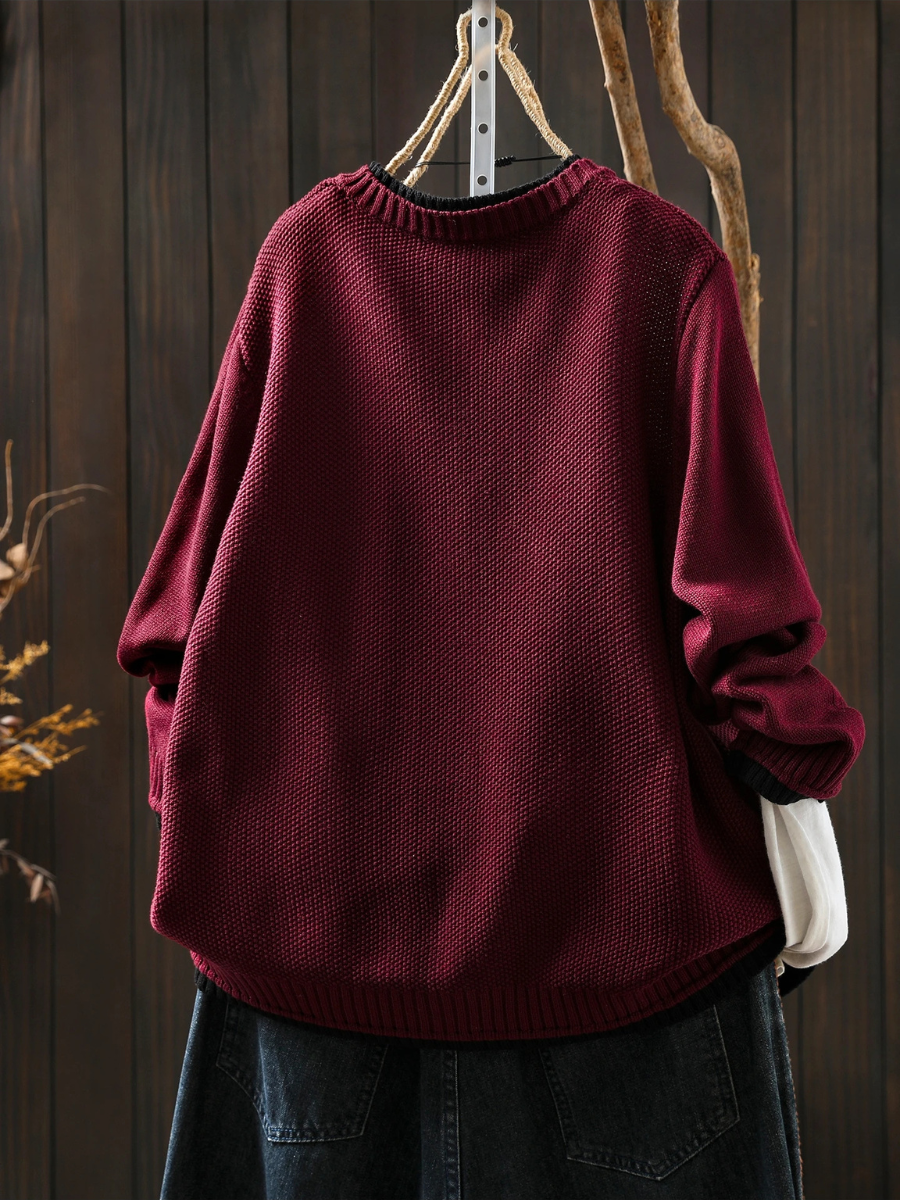 Textured Button-Up Oversized Cardigan for Women - J&B | L&S - 2 - London-stylehouse.com