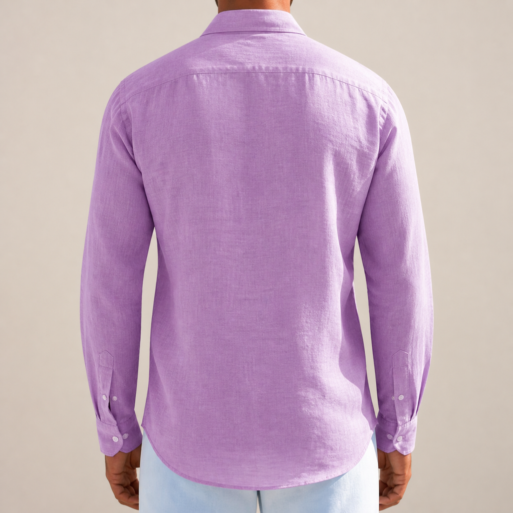 J&B Men's Textured Long Sleeve Shirt - Classic Style | L&S - 17 - London-stylehouse.com