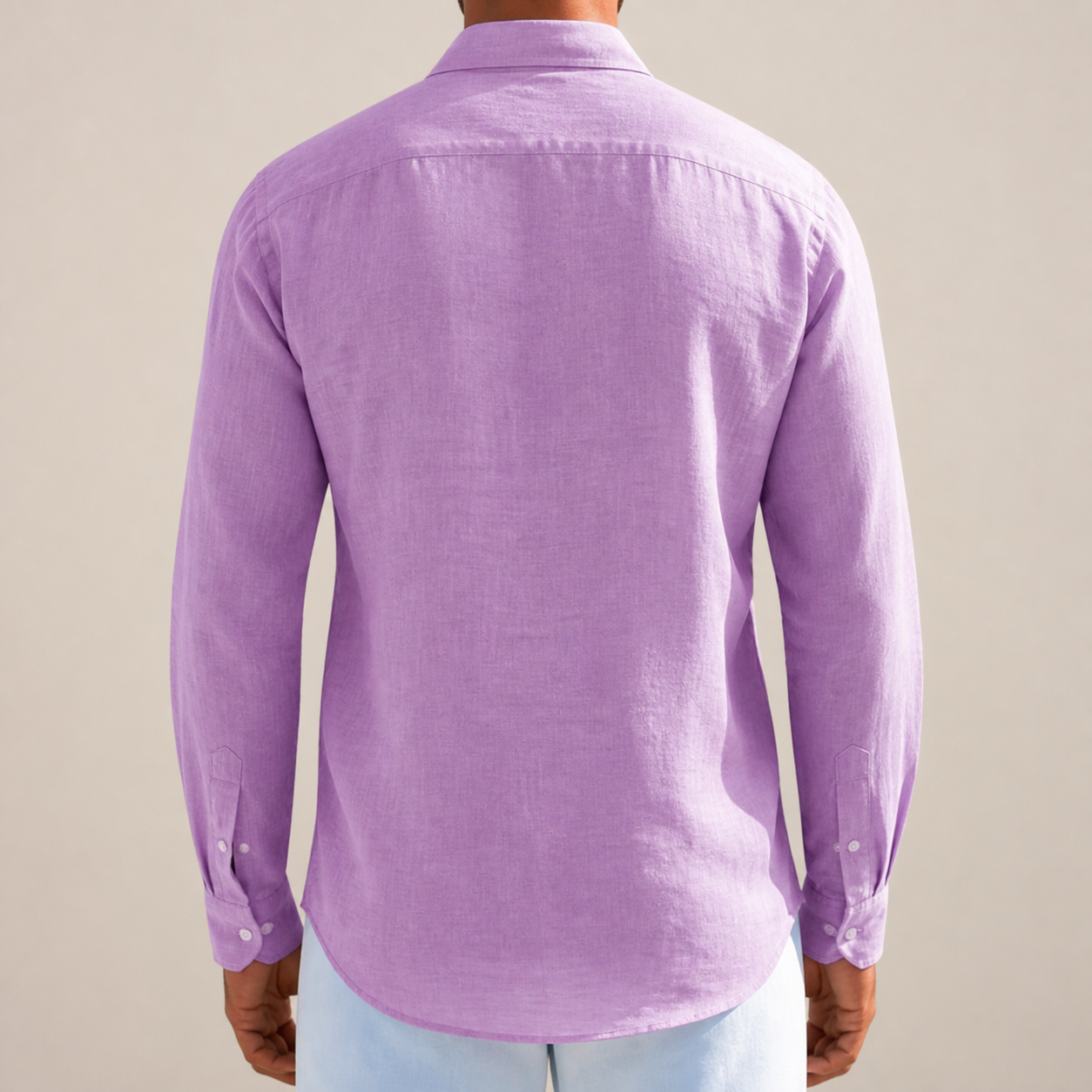 J&B Men's Textured Long Sleeve Shirt - Classic Style | L&S - 17 - London-stylehouse.com