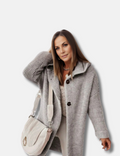 Chunky Ribbed Knit Women’s Hooded Cardigan - J&B | L&S - 1 - London-stylehouse.com