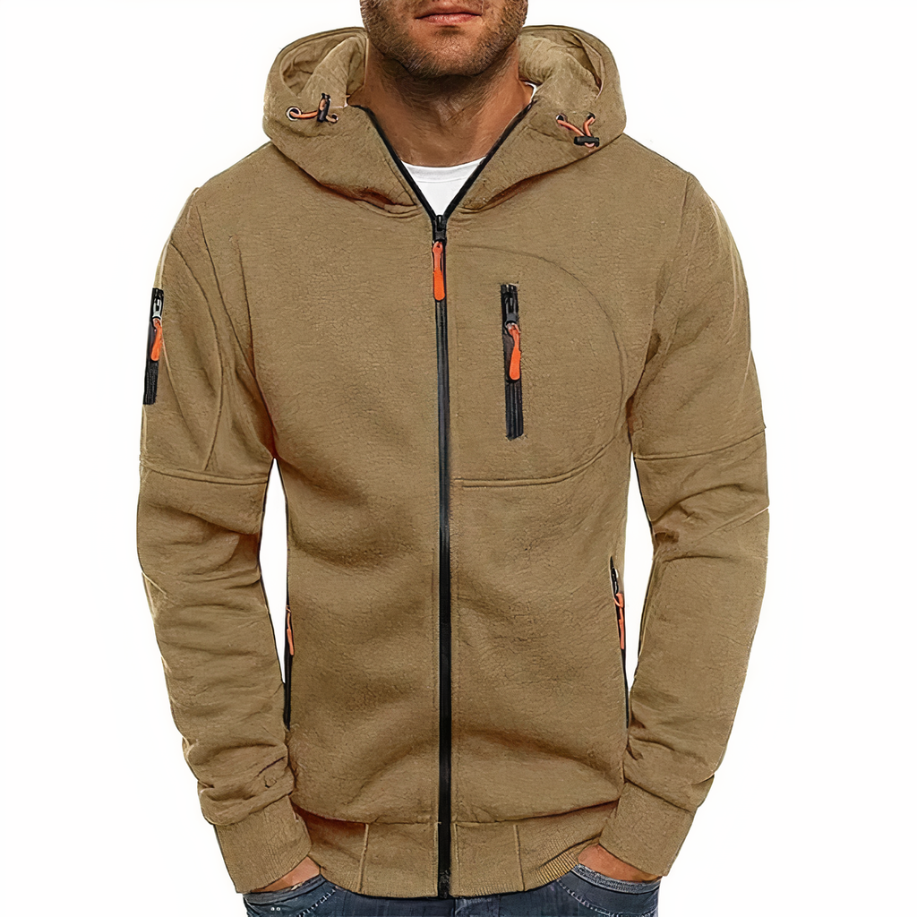 J&B Men’s Sports Hoodie: Stylish Design with Functional Pockets | L&S - 6 - London-stylehouse.com