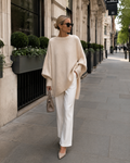 J&B Women’s Casual Oversized Jumper with Long Sleeves and Round Neck | L&S - 1 - London-stylehouse.com