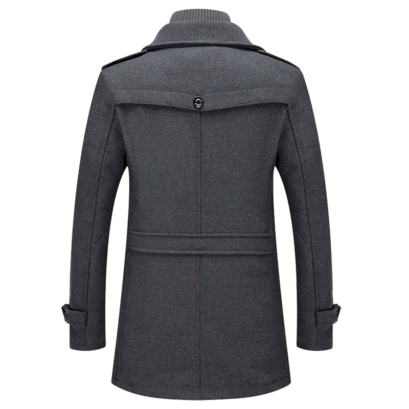 Men's Tailored Coat with Modern Cut and Practical Pockets | L&S - 2 - London-stylehouse.com
