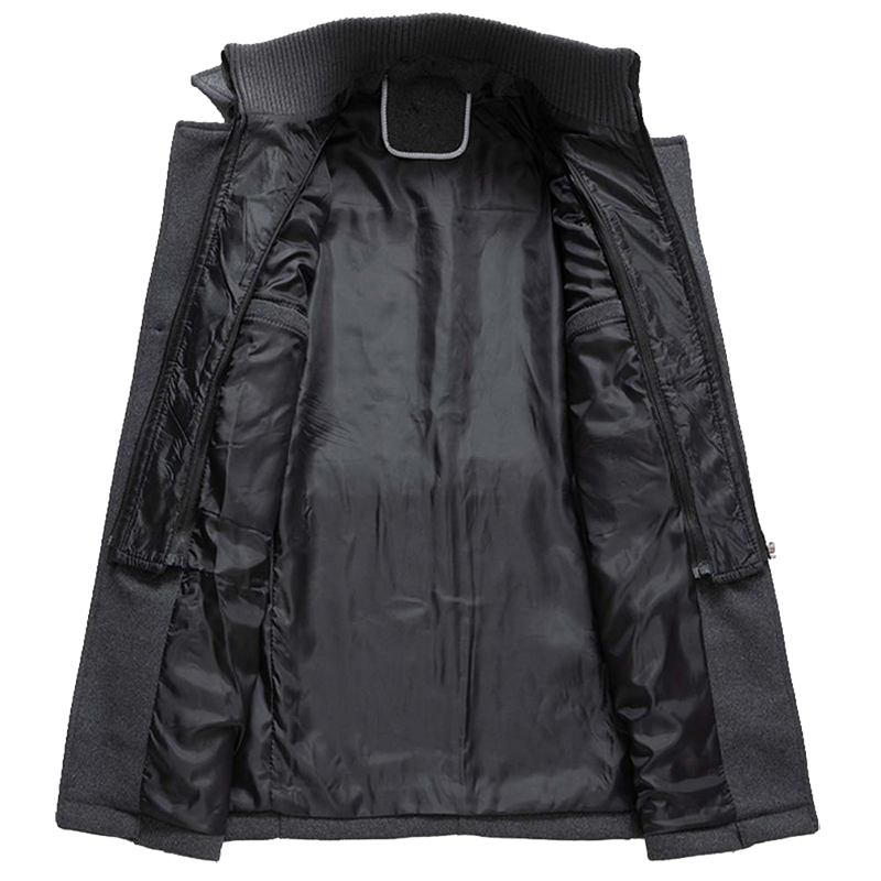Men's Tailored Coat with Modern Cut and Practical Pockets | L&S - 4 - London-stylehouse.com