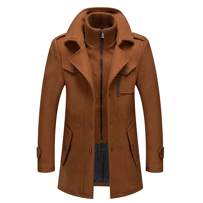 Men's Tailored Coat with Modern Cut and Practical Pockets | L&S - 5 - London-stylehouse.com