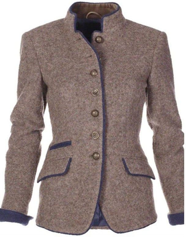 Damenjacke mit tailliertem Schnitt und Knopfverschluss | A&B - 2 - Annoboutique