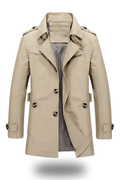 Men's Trench Coat with Classic Cut and Stylish Details | L&S - 1 - London-stylehouse.com
