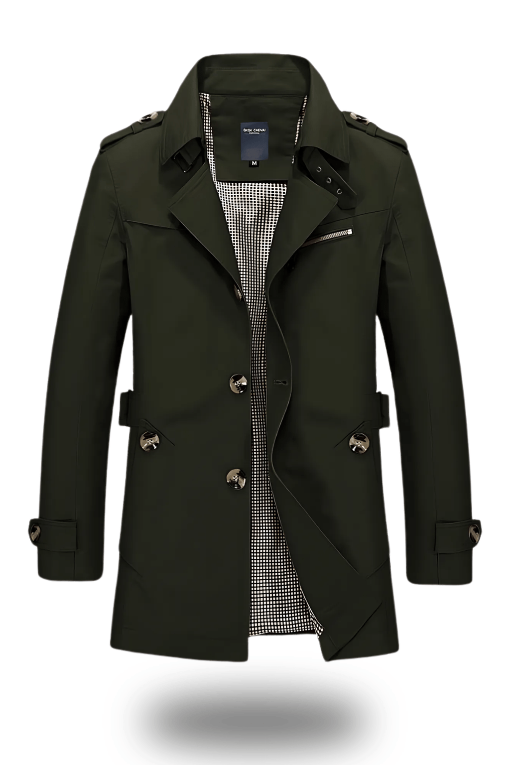 Men's Trench Coat with Classic Cut and Stylish Details | L&S - 5 - London-stylehouse.com