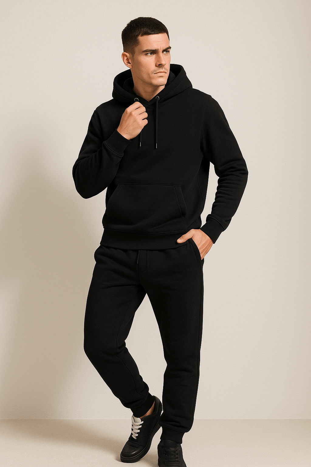 Lounge Set Men's Hoodie and Jogging Trousers Comfortable Fit | L&S - 2 - London-stylehouse.com