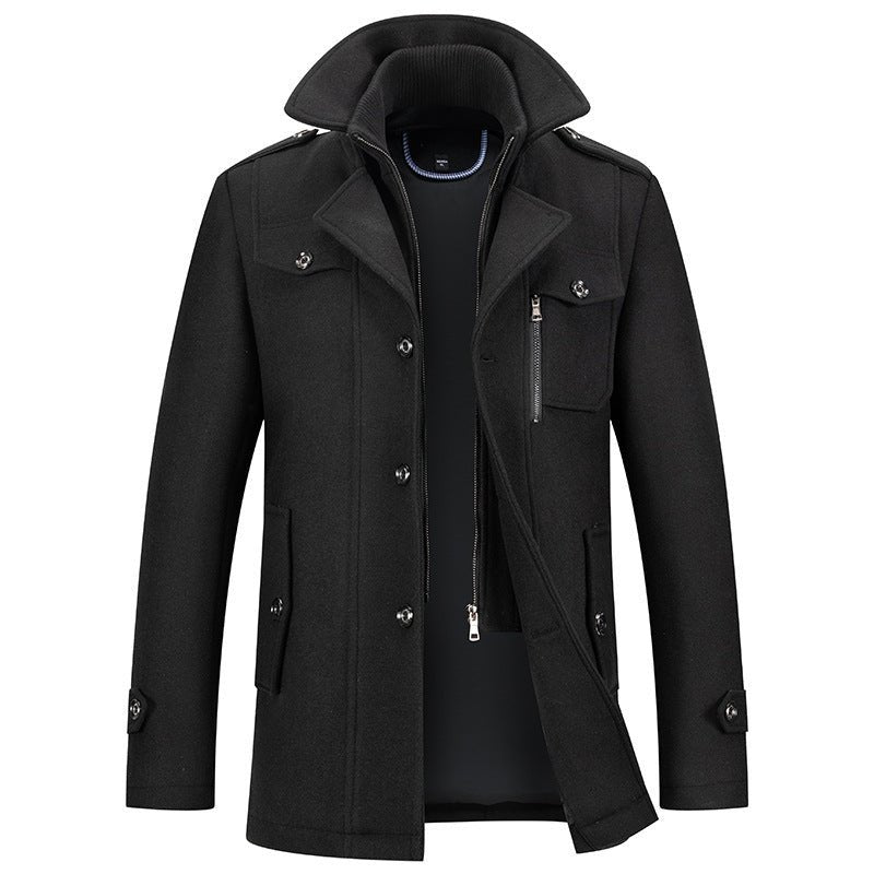 Herrenjacke mit klassischem Schnitt und praktischen Taschen | A&B - 2 - Annoboutique
