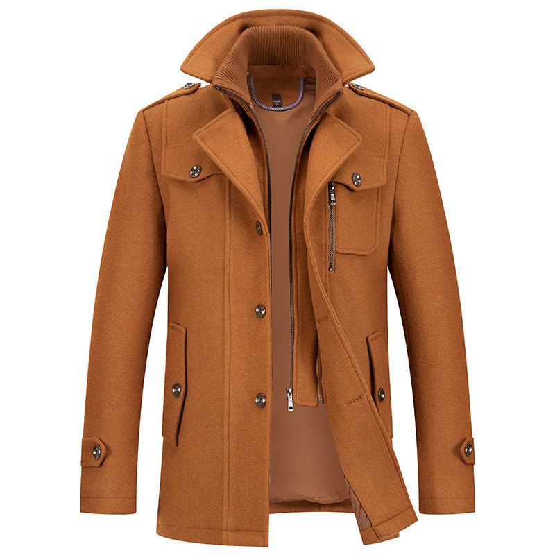 Herrenjacke mit klassischem Schnitt und praktischen Taschen | A&B - 4 - Annoboutique