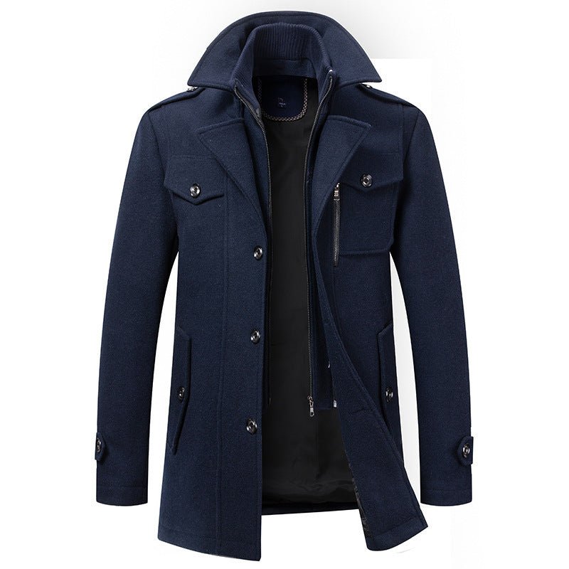 Herrenjacke mit klassischem Schnitt und praktischen Taschen | A&B - 8 - Annoboutique
