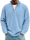 Pullover Herren mit Stehkragen und Reißverschluss | A&B - 1 - Annoboutique