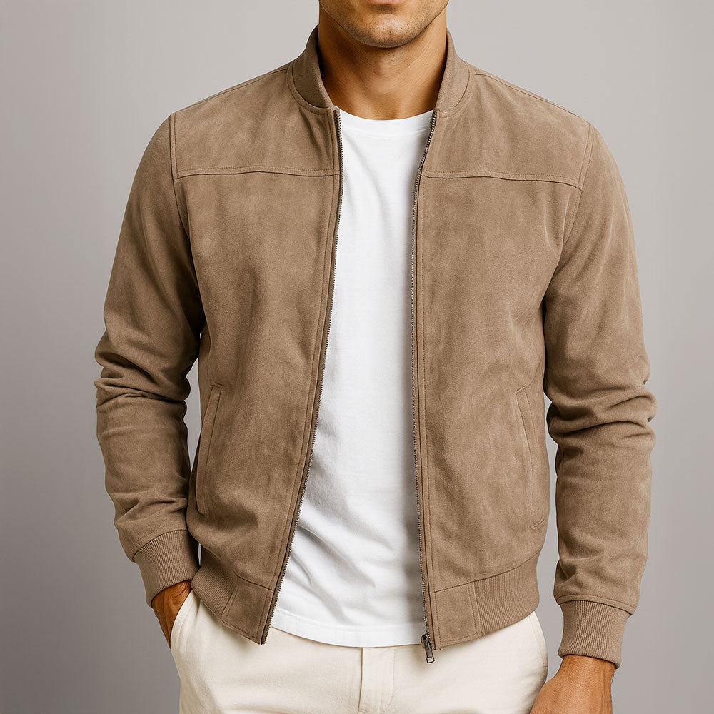 Moderne Herrenjacke mit lässigem Schnitt und praktischen Taschen | A&B - 1 - Annoboutique