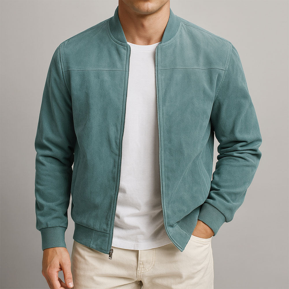 Moderne Herrenjacke mit lässigem Schnitt und praktischen Taschen | A&B - 3 - Annoboutique
