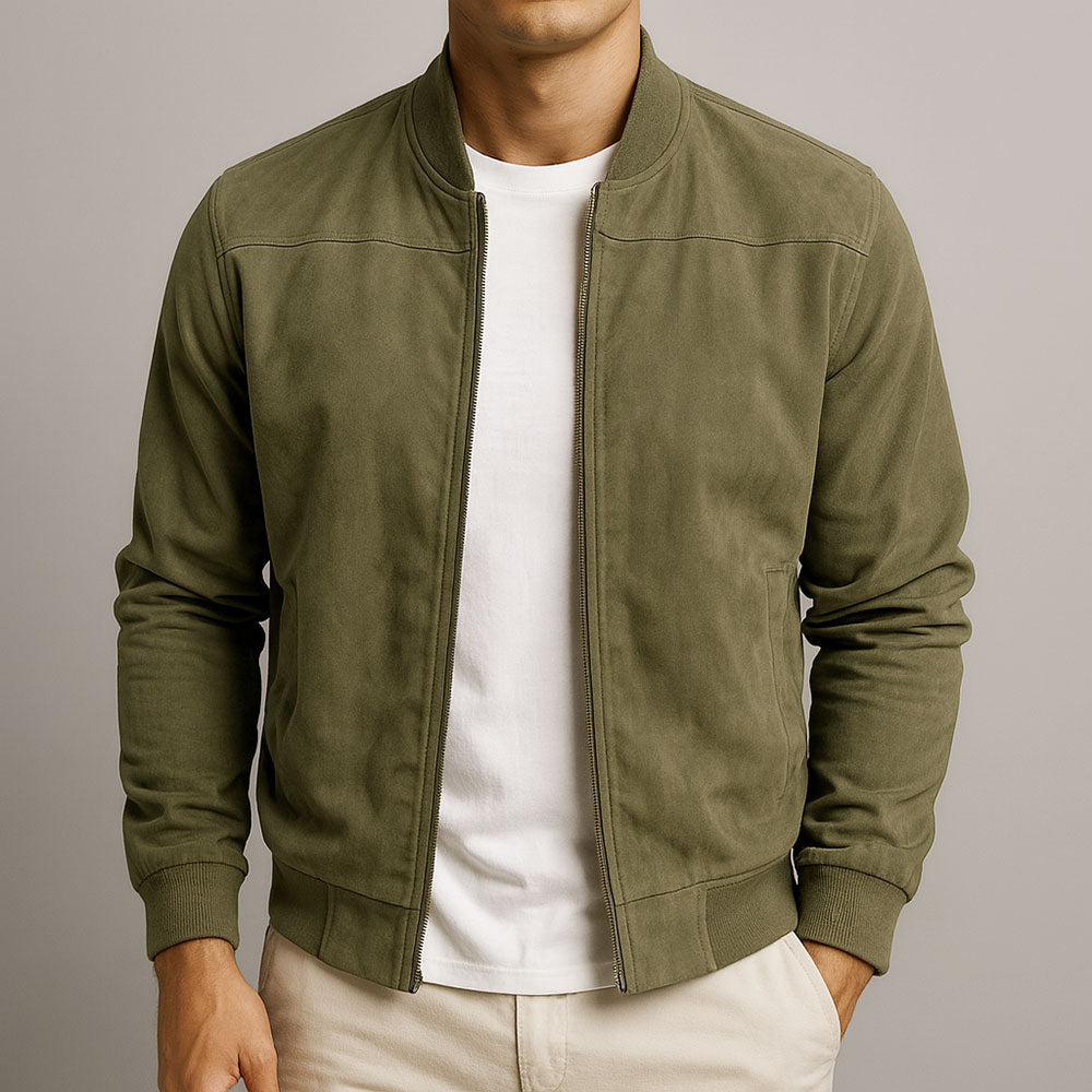 Moderne Herrenjacke mit lässigem Schnitt und praktischen Taschen | A&B - 4 - Annoboutique