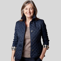 Women's Quilted Jacket with Notched Collar and Button Detail | L&S - 1 - London-stylehouse.com