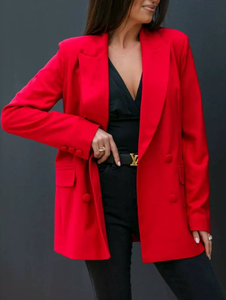 Blazer Damen mit doppeltem Knopfdesign und lässiger Silhouette | A&Z - 6 - Atelier-Zofia