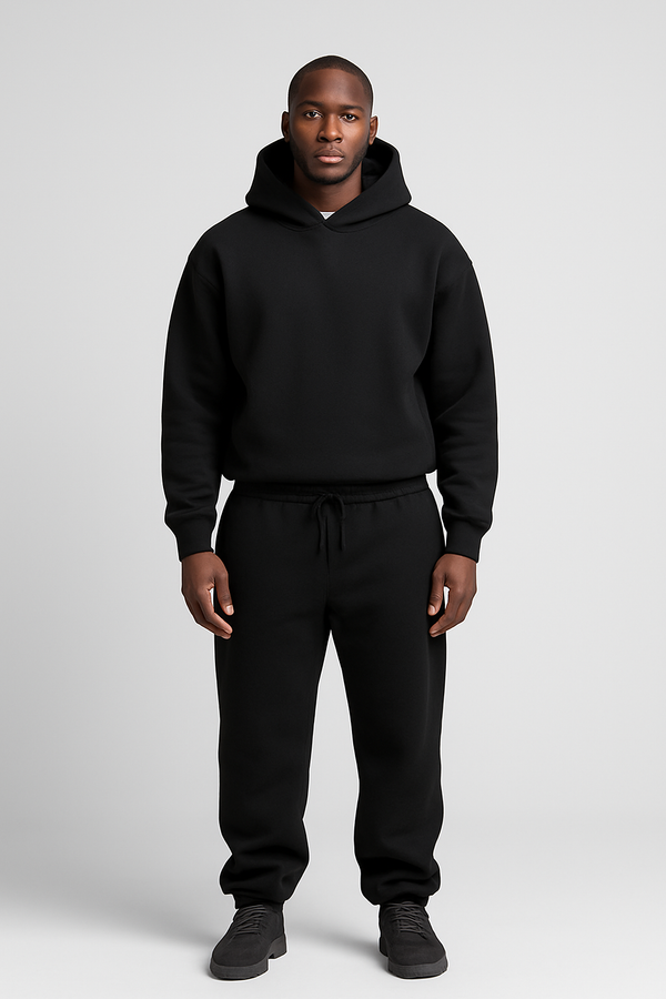 Men's Casual Hoodie and Jogging Bottoms Set | L&S - 2 - London-stylehouse.com