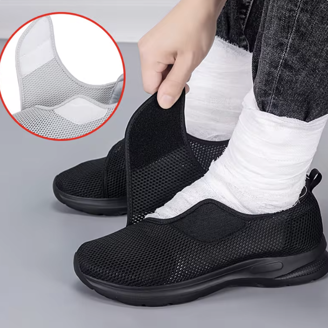 Adjustable Comfort Shoes for Women - Extra Wide Fit & Breathable Mesh - J&B - 1 - London-stylehouse.com