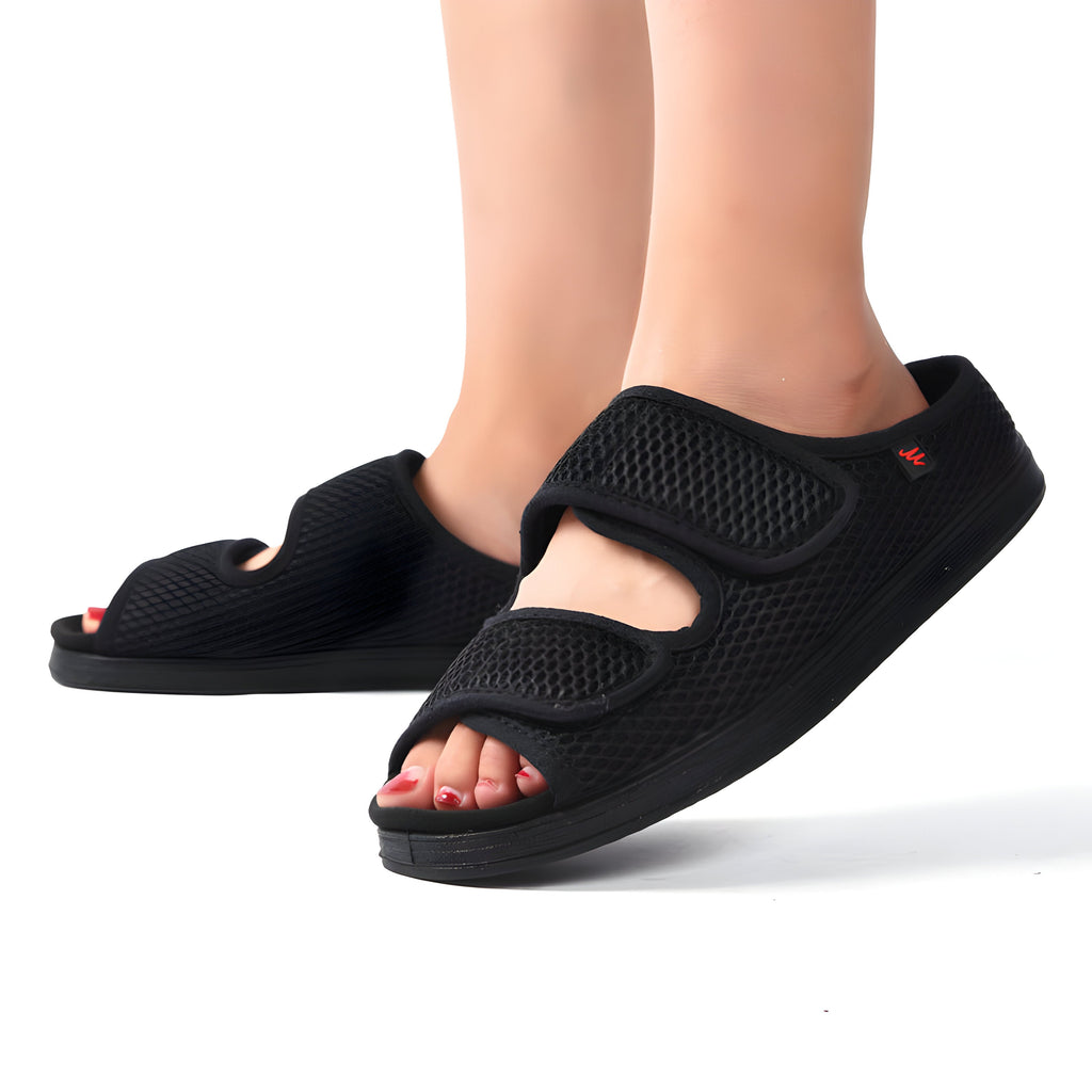 Verstellbare Hausschuhe für Frauen mit Diabetes - J&B - 2 - Annoboutique