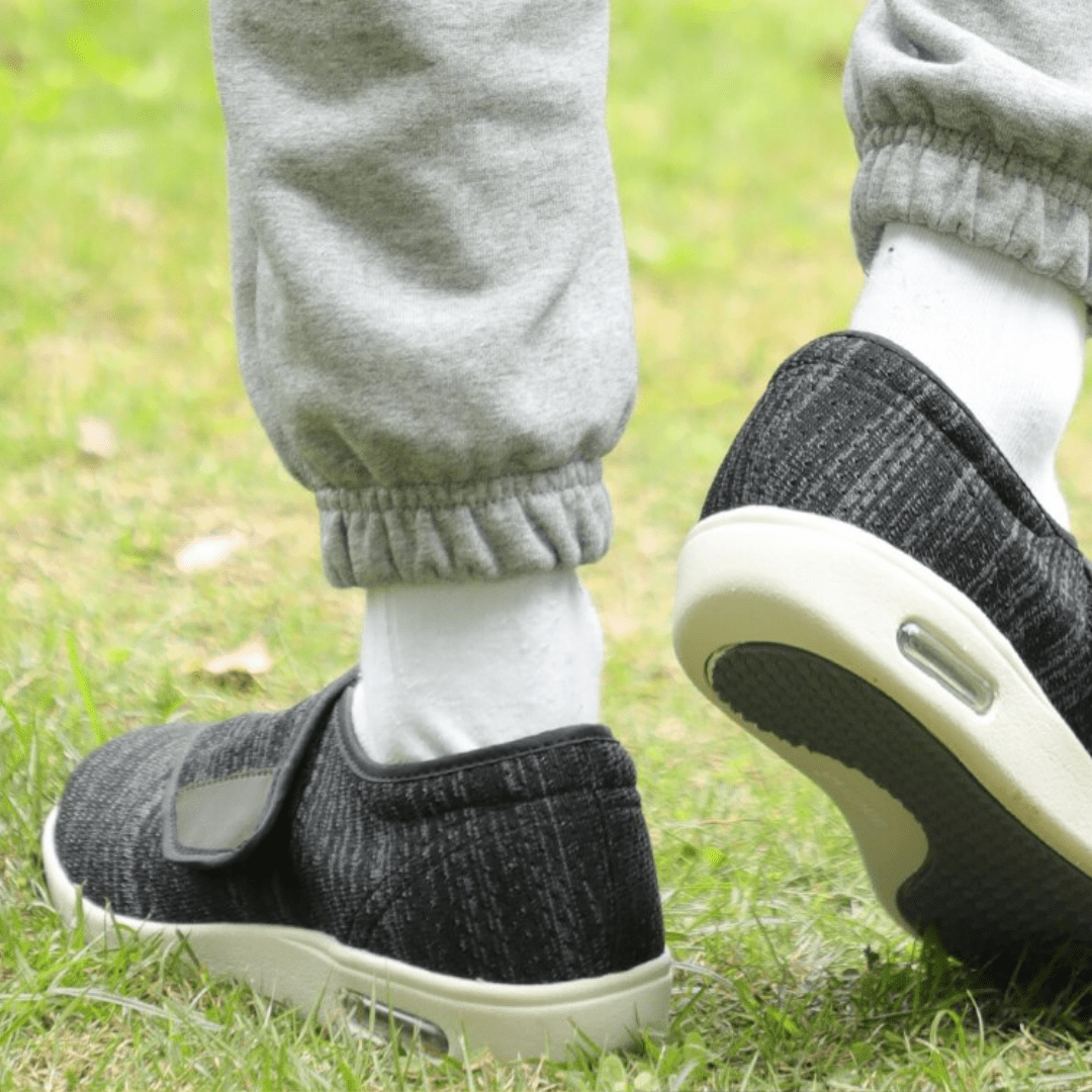 Diabetic-Friendly Slippers for Men - Extra Wide Fit & Adjustable Closure - J&B - 2 - London-stylehouse.com