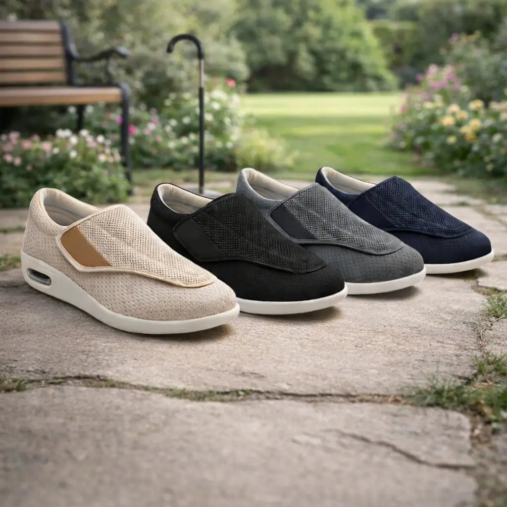 Bequeme Slipper für Damen mit Diabetes - Anpassbare Weite & Einfaches Anziehen - J&B - 1 - Annoboutique