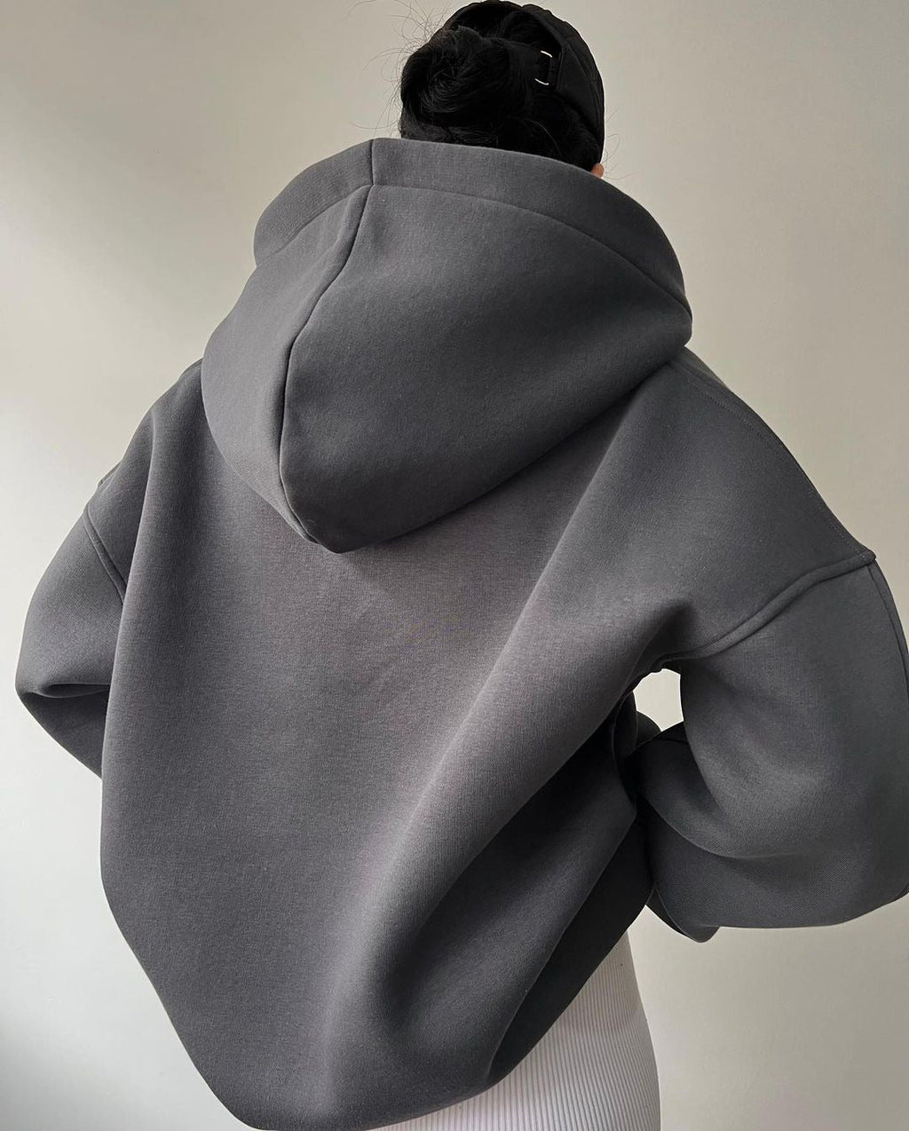 Hoodie Women's Oversized Cut with Deep Neckline | L&S - 8 - London-stylehouse.com