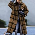 Coat Women's Casual Cut with Artistic Motif | L&S - 3 - London-stylehouse.com
