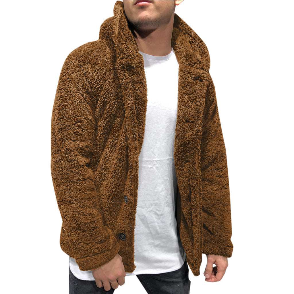 Men's Hooded Jacket with Cosy Fleece Lining | L&S - 1 - London-stylehouse.com