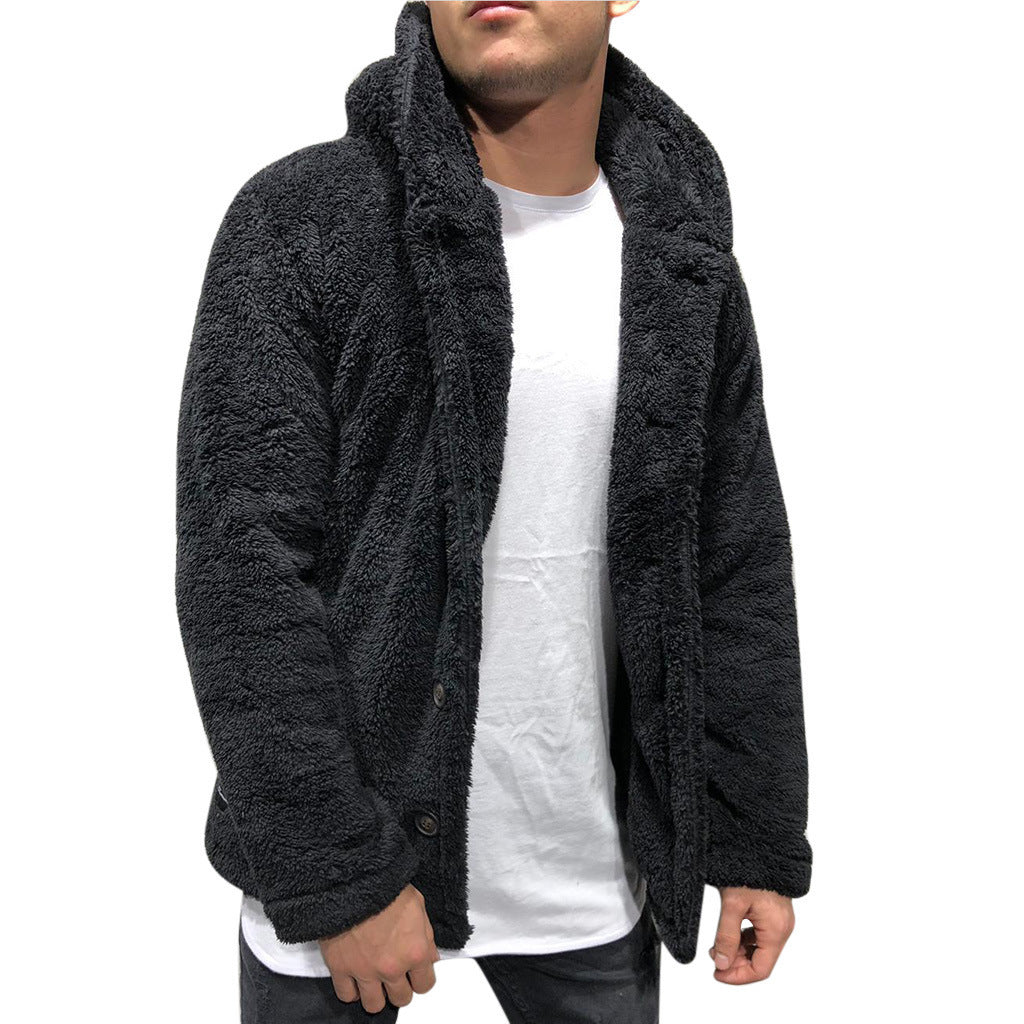 Men's Hooded Jacket with Cosy Fleece Lining | L&S - 5 - London-stylehouse.com