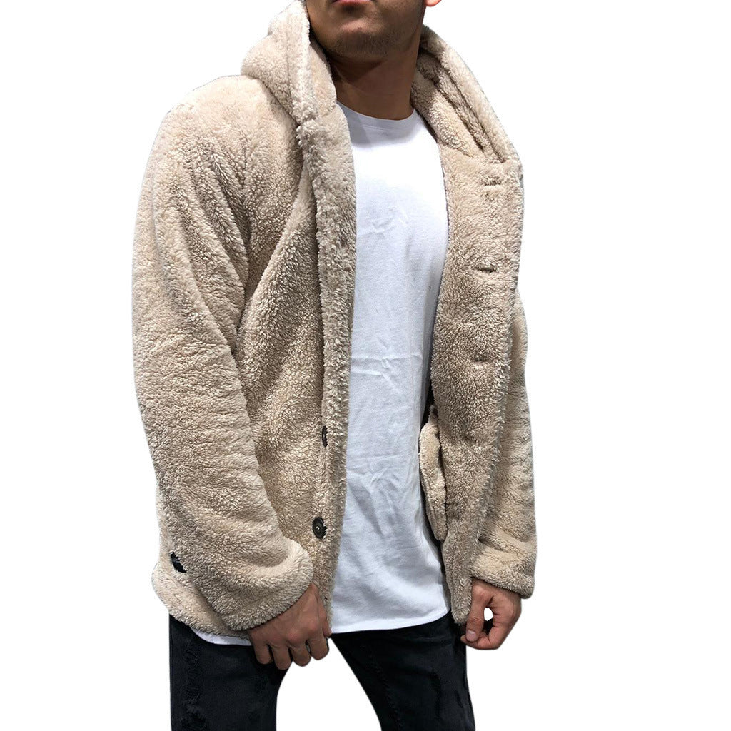 Men's Hooded Jacket with Cosy Fleece Lining | L&S - 8 - London-stylehouse.com