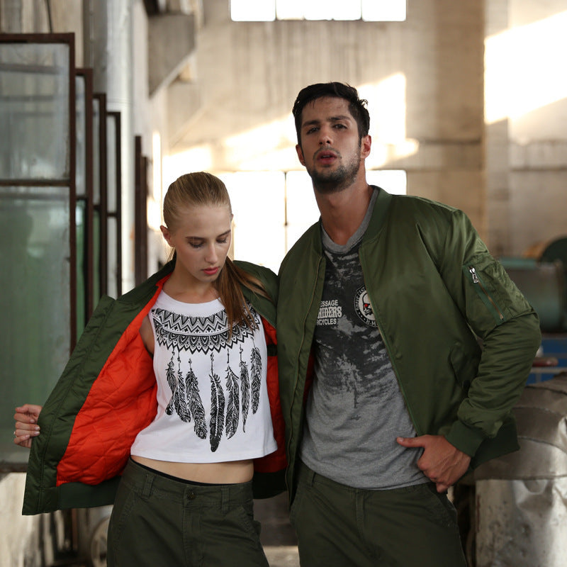 Bomber Jacket Men's Casual Cut with Practical Pockets | L&S - 3 - London-stylehouse.com